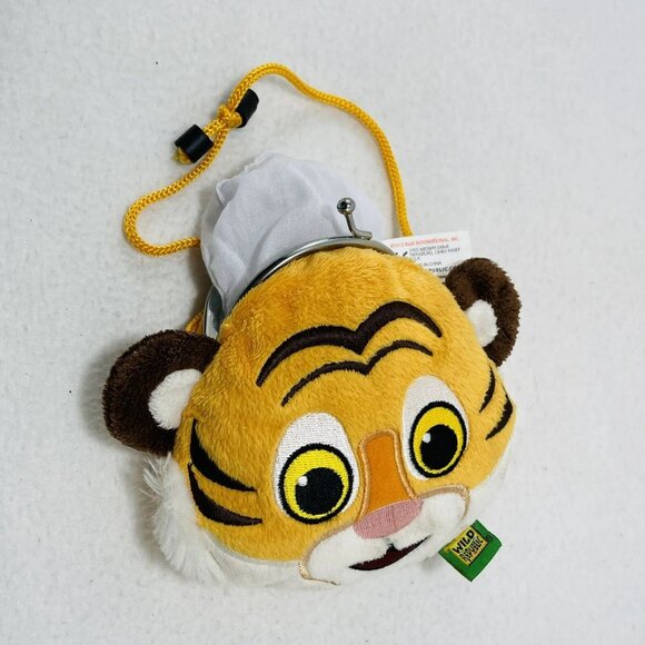 Wild Republic Tiger Plush Purse Mini Clasp Coin Girl Kid Bag Pouch Wallet Strap - Picture 6 of 10